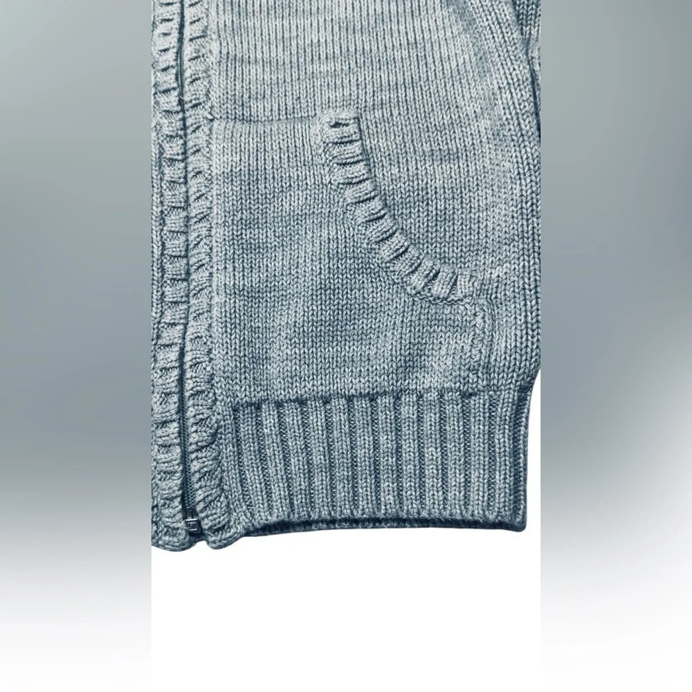 OLD NAVY Gray Knit Zip-Up Cardigan (Size 4T)